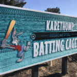 Custom wood signage for Karethomp Batting Cages