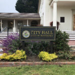 Custom wood signage for the City Hall of Monterey