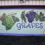 Custom mural signage for grapes